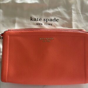 New- Kate Spade Orange Clutch Wristlet